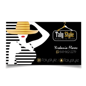 tarjeta de presentación taly Style