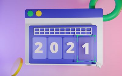 Happy new year 2021 on website pop up